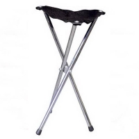 Стул раскладной. Хром и кожа.