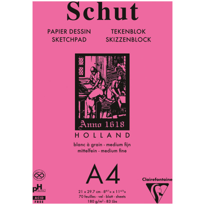 Альбом для эскизов и зарисовок Schut ClaiteFontaine А4 / 70 листов / 180 гм