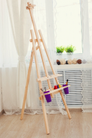 Мольберт Лира классический высотой 200 см с полочкой и стаканчиками"DArt's"