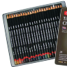 Набор угольных цветных карандашей Derwent Tinted Charcoal Pencils 24 штуки в пенале купить в магазине товаров для рисования Альберт Мольберт с доставкой по РФ и СНГ
