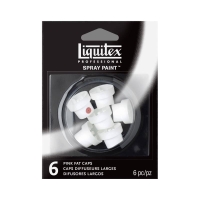 Набор насадок-кэпов Liquitex Spray Pink Fat Caps 6 штук толстые
