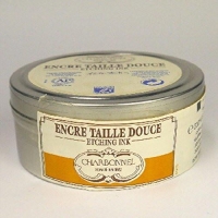Краска офортная Charbonnel Etchink Ink желтая охра в жестяной банке 200 мл