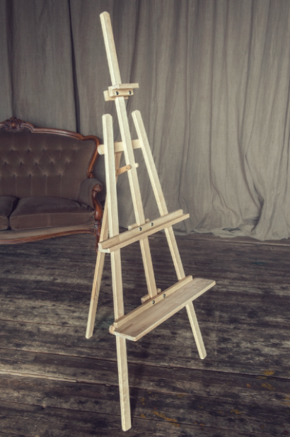 Мольберт Лира классический высотой 200см с полочкой для кистей "DArt's"