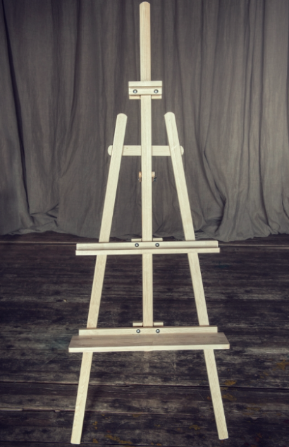 Мольберт Лира классический высотой 200см с полочкой для кистей "DArt's"