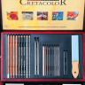 Набор карандашей и материалов для графики Cretacolor Selection в деревянном кейсе купить в магазине Альберт Мольберт с доставкой по всему миру