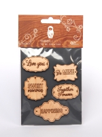 Набор заготовок для декорирования Basic shapes 3 фанера Timberlicious 10х14 см