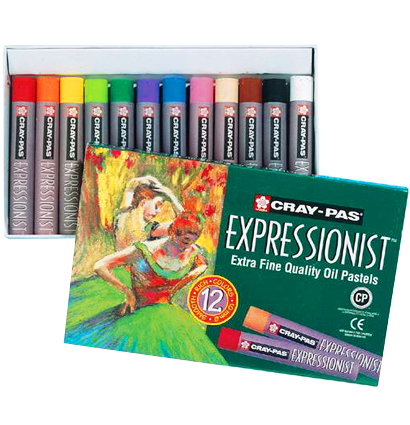Набор масляной пастели Sakura Cray-Pas Expessionist 12 цветов для начинающих художников