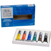 Акварель художественная Winsor Newton "Cotman" для начинающих 6 цветов в тубах по 8 мл
