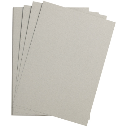 Цветная бумага 500*650мм., Clairefontaine "Etival color", 24л., 160г/м2, облачно-серый, легкое зерно, хлопок