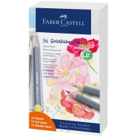Карандаши акварельные художественные Faber-Castell "Goldfaber Aqua" подарочный набор 36 цветов