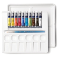 Акварель художественная Winsor&Newton "Cotman" 10 цветов тубы 8 мл кисть и палитра