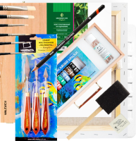 Набор для живописи масляными красками "Подарочный" 26 предметов