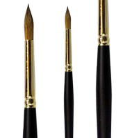 Кисть для акварели Rembrandt Royal Talens серия 100 №3, колонок / красный соболь
