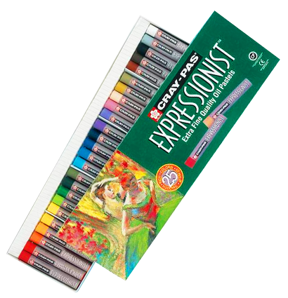 Набор масляной пастели Sakura Cray-Pas Expessionist 25 цветов для начинающих художников