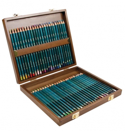 Набор цветных карандашей Artists 48 цветов в деревянном кейсе