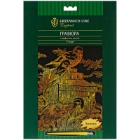 Гравюра с эффектом золота  набор "Птицы" Greenwich Line А4