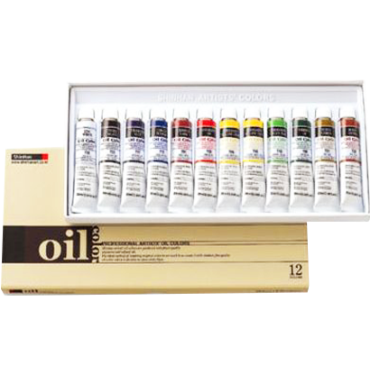 Набор масляных красок Oil Color Pro ShinHanart 12 цветов в тубах 20 мл