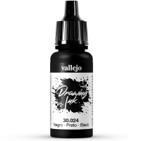 Тушь Vallejo Drawing Ink для рисования и каллиграфии Черный 024 6.17 мл