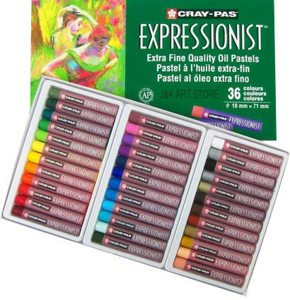 Набор масляной пастели Sakura Cray-Pas Expessionist 36 цветов для начинающих художников