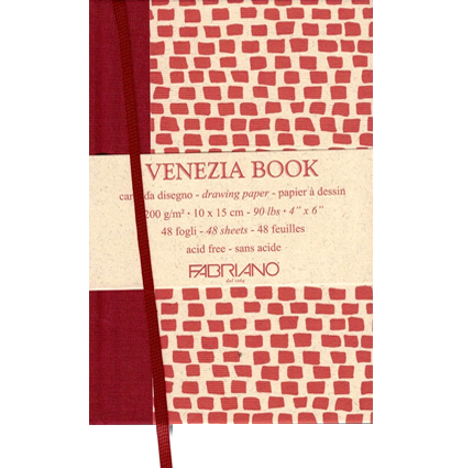 Скетчбук для графики Fabriano Venezia Book А6 / 48 листов / 200 гм