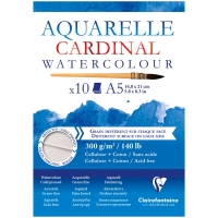Альбом для акварели Cardinal ClaireFontaine с хлопком А5 / 10 листов / 300 гм