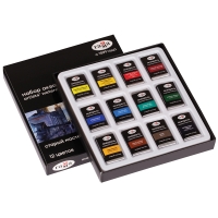 Акварель художественная Старый Мастер 12 цветов кюветы по 2,6 мл