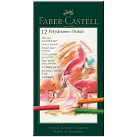Пастель художественная Faber-Castell "Polychromos" набор 12 цветов