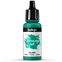 Тушь Vallejo Drawing Ink для рисования и каллиграфии Зеленый 040 6.17 мл