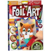 Аппликация цветной фольгой Danko toys "Лисенок"