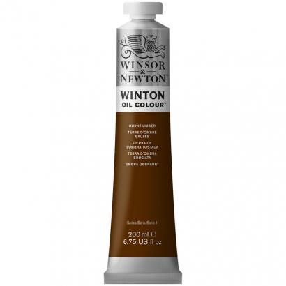 Краска масляная художественная Winsor Newton "Winton" умбра жженая туба 200 мл