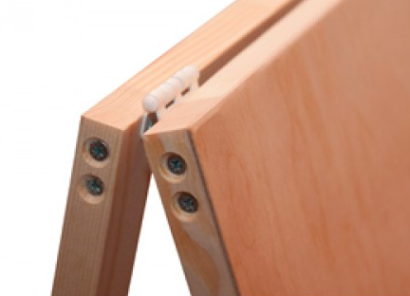 Мольберт Хлопушка двухсторонний с полочкой со стаканчиками 120см "DArt's"