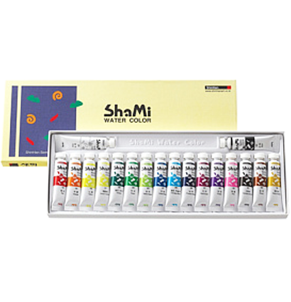 Набор акварельных красок Shami Water Color ShinHanart 18 цветов в тубах 10 мл