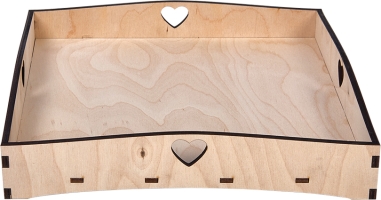 Поднос заготовка для декорирования вид 8 Timberlicious 30х30х6 см