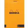 Блокнот оранжевый в клетку Rhodia Basics мягкая обложка 11 х 17 см / 80 листов / 80 гм купить в художественном магазине Альберт Мольберт