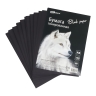 Бумага черная тонированная ArtSpace "Волк" А4 / 100 листов / 80 гм