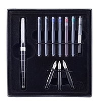 Набор для каллиграфии Cretacolor Calligraphy Set перьевая черная ручка, картриджи и перья подарочный