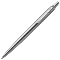 Ручка шариковая Parker Jotter Stainless Steel CT 1 мм синие чернила, подарочная упаковка