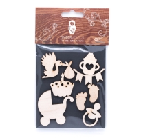 Набор заготовок для декорирования Celebrations 3 фанера Timberlicious 10х14 см