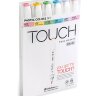 Набор спиртовых маркеров Touch Brush 6 "Пастельные цвета" с двумя наконечниками в кейсе купить в художественном магазине Альберт Мольберт с доставкой по РФ и СНГ