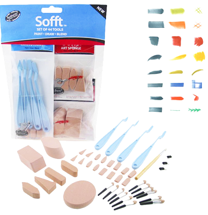 Большой набор инструментов для пастели Soft Set PanPastel 44 предмета
