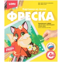 Фреска-картина из песка Lori "Лисичка с ромашками", картонная коробка