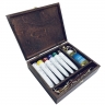 Краски масляные Гамма "Студия" набор 10 предметов в деревянном кейсе