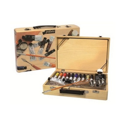 Набор масл.красок XL/кейс из бамбука, пластк.обложка с содерж/10туб по 20мл.