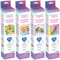 Алмазная мозаика Origami "Алмазные узоры. Райский сад", 30*30см, ассорти, европодвес