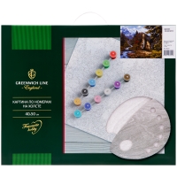 Картина по номерам Greenwich Line "Домик лесничего", 40*50см, с акриловыми красками, холст