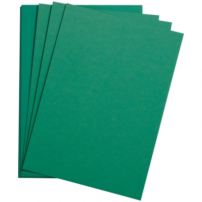 Цветная бумага 500*650мм., Clairefontaine "Etival color", 24л., 160г/м2, темно-зеленый, легкое зерно, хлопок
