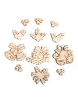 Набор заготовок для декорирования Зимний Timberlicious 2-4 см