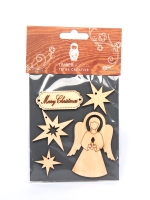 Набор заготовок для декорирования Christmas 1 фанера Timberlicious 10х14 см
