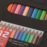 Набор акварельных карандашей с кистью Bruynzeel MXZ Soft 12 цветов для начинающих в черном пенале купить в художественном магазине Альберт Мольберт с доставкой по РФ и СНГ