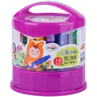 Мелки масляные детские Гамма "Малыш" 24 цвета в стакане с подставкой